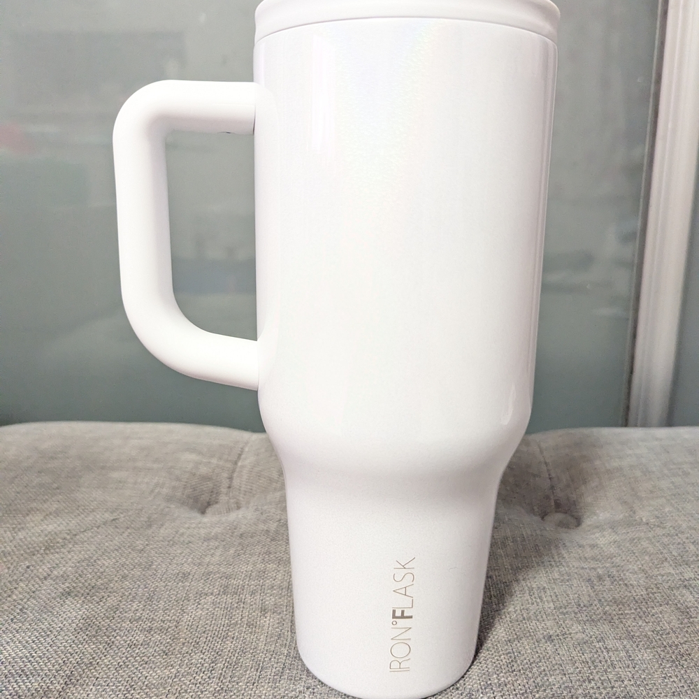 Iron Flask Pearl White Co-Pilot Tumbler - 40oz